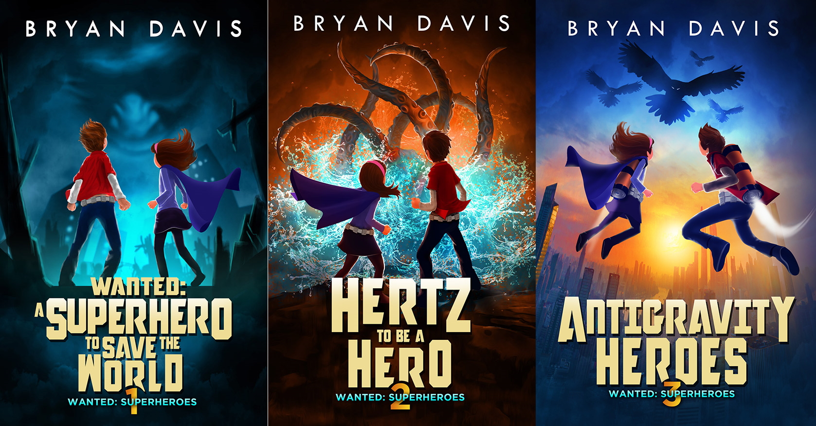 Superheroes Trilogy Audio Books (MP3 Disks and Download Code) – Author  Bryan Davis Website